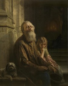 The Blind Beggar, 1852. Creator: Josephus Laurentius Dyckmans.