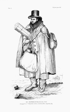 William Buckland, geologist, paleontologist and clergyman, equipped to explore a glacier, 1875. Artist: Unknown