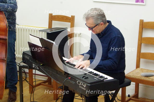 Terry Seabrook, Jo Harrop and Friends, Clocktower Cafe Jazz Club, Croyden, London, 29 May 2025. Creator: Brian O'Connor.