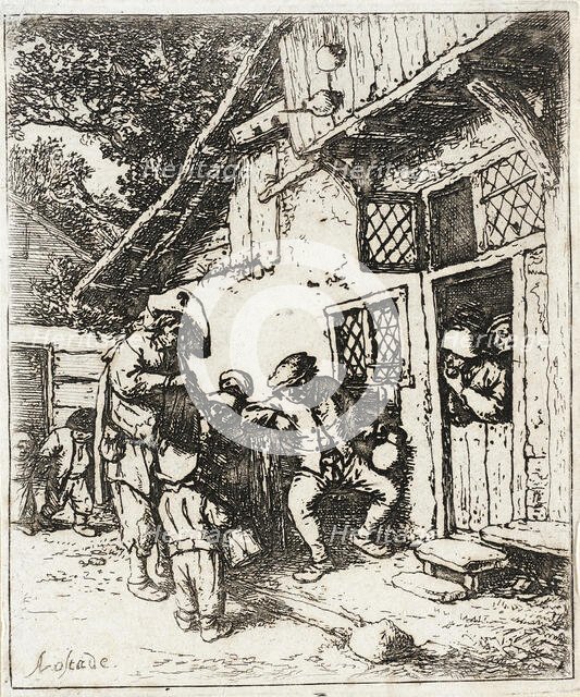 The Wandering Musicians, c1642. Creator: Adriaen van Ostade.