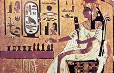 Wall painting from the tomb of Nefertari, Thebes, Ancient Egypt, 19th Dynasty, 13th century BC. Artist: Unknown