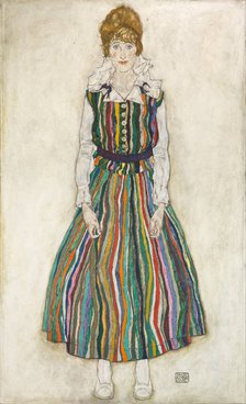 Portrait of Edith (the artist's wife), 1915. Artist: Schiele, Egon (1890–1918)