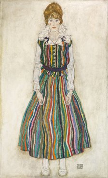 Portrait of Edith (the artist's wife), 1915. Artist: Schiele, Egon (1890–1918)