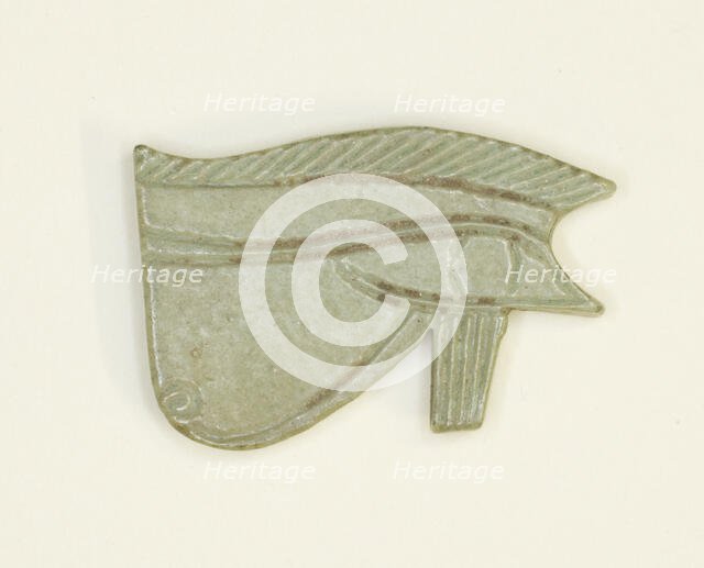Eye of Horus (Wedjat) Amulet, Egypt, Third Intermediate Period, Dynasty 21-25 (about 1069-664 BCE). Creator: Unknown.