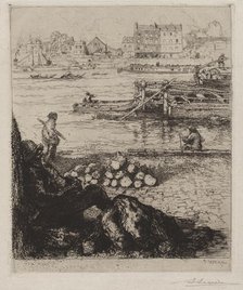 Le Débardeur: Quai de la Gare, 1894. Creator: Auguste Louis Lepère (French, 1849-1918).