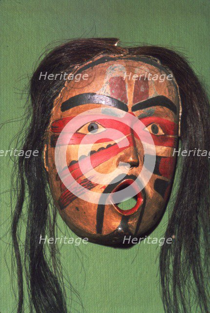Kwakiutl Face-Mask, Pacific Northwest Coast Indian.  Artist: Unknown.