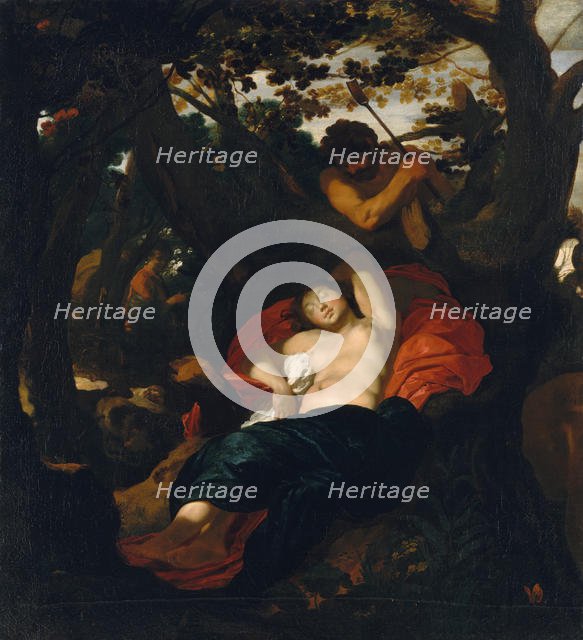 Nymph and Shepherd, ca. 1625. Creator: Johann Liss.