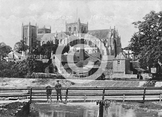 'Ripon Minster', c1896. Artist: C Watson.