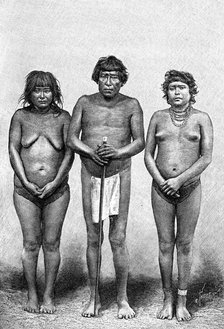 Three Guarauni Indians, Venezuela, 1895. Artist: Unknown