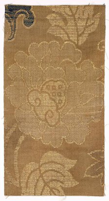 Textile Fragment, 1800s. Creator: Unknown.