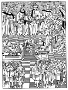 Assembly of the Provostship of the Merchants of Paris, 1528. Artist: Unknown