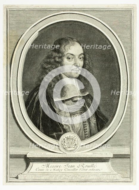 Sir Jean Rouillé, Count of Meslay, 1702. Creator: Gerard Edelinck.