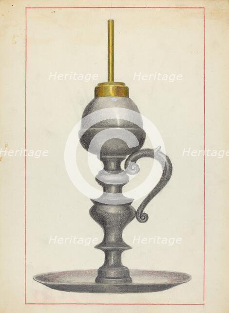 Lamp, 1935/1942. Creator: Joseph Leboit.