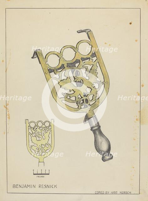 Trivet, c. 1939. Creator: Hans Korsch.