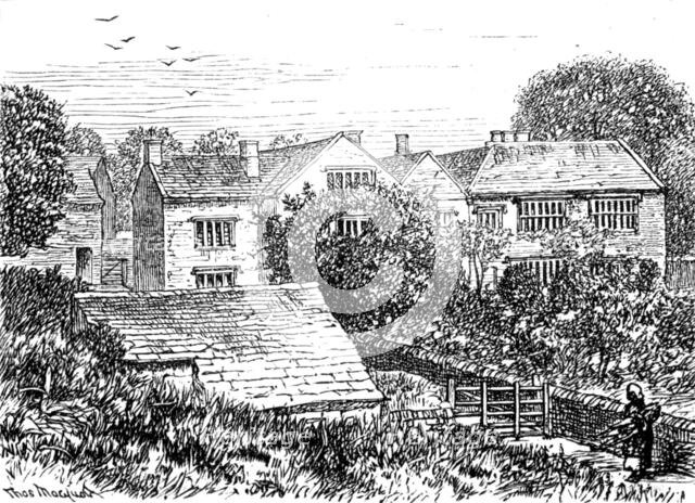 Sketches in Nidderdale, Yorkshire: Gowthwaite Hall, where Eugene Aram taught, 1883. Creator: Unknown.