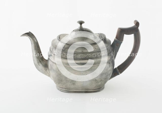 Teapot, Birmingham, c. 1820. Creator: Birch and Villers (John Birch and William Villers).