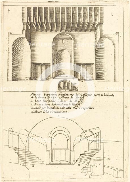 Elevation of the Church of the Holy Manger, 1619. Creator: Jacques Callot.