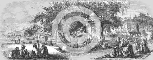 'Valley of Sweet Waters on the Bosphorus', 1854. Creator: Unknown.