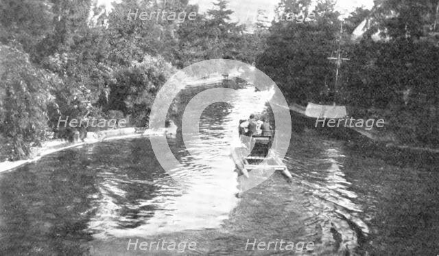 A sight Abdul Hamid may see no more: the Artificial Lake of Yildiz Kiosk, 1909. Creator: Unknown.