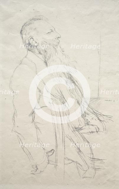 Auguste Rodin, 1897. Creator: William Rothenstein (British, 1872-1945).