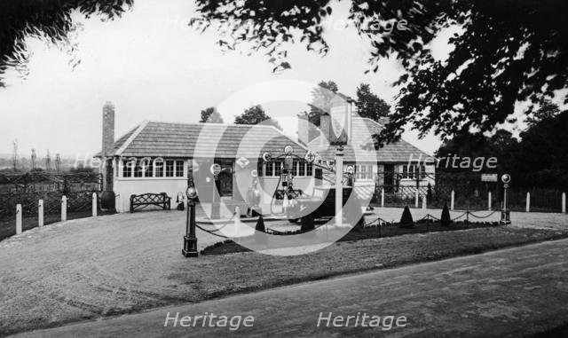 Waresley petrol station at Hartlebury 1929. Creator: Unknown.
