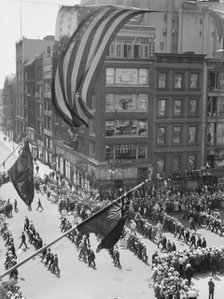 New York City views, parade, 1918 July 4. Creator: Arnold Genthe.