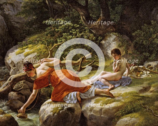 Hagar and Ismael in the Desert, 1812. Creator: CW Eckersberg.