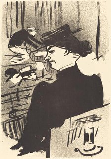 A Spectator (Une spectatrice), 1893. Creator: Henri de Toulouse-Lautrec.