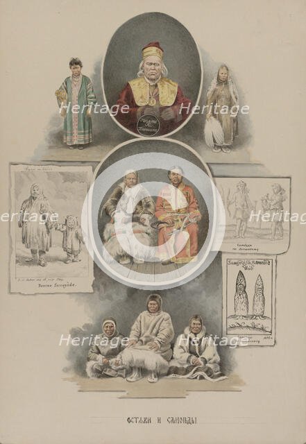 Khants and Samoyeds, 1862-1887. Creator: Mikhail Znamensky.