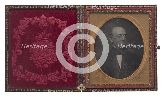 Daguerreotype of William Lloyd Garrison, ca. 1860. Creator: Cutting & Turner.