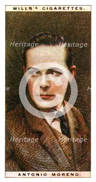 Antonio Moreno (1887-1967), Spanish actor, 1928.Artist: WD & HO Wills