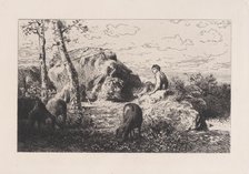 L'Enfant Prodigue, ca. 1868. Creator: Charles Emile Jacque.