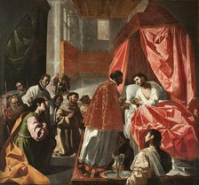 Viaticum of Saint Bonaventure, Second Half of the 17th century. Creator: Zurbarán, Francisco, de (1598-1664).