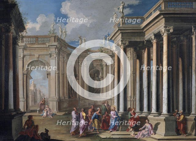 Christ at  the Temple, 17th Century. Creator: Giovanni Ghisolfi.