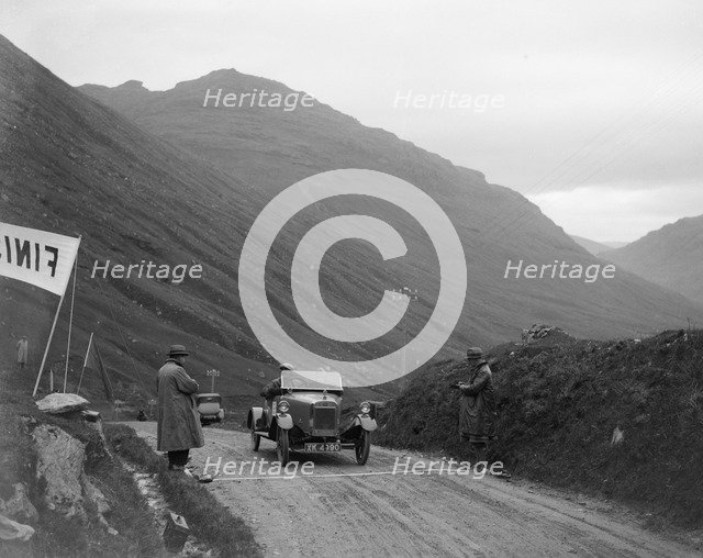Lagonda open 2-seater of WH Oates competing in the Scottish Light Car Trial, 1922. Artist: Bill Brunell.