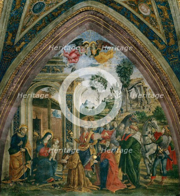 The Adoration of the Magi, 1492-1495. Creator: Pinturicchio, Bernardino (1454-1513).