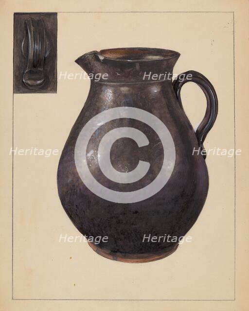 Pitcher, c. 1936. Creator: Mina Lowry.