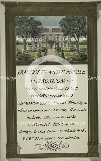 Van Cortland house museum, c1887 - 1922. Creator: Unknown.