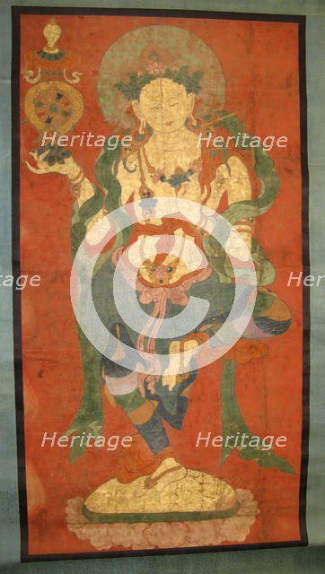 Buddhist Attendant, Possibly a Dakini , late 18th century. Creator: Unknown.