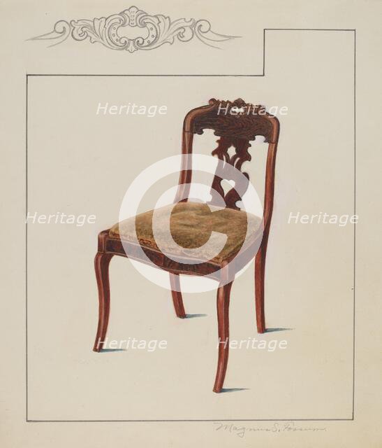 Chair, c. 1936. Creator: Magnus S. Fossum.