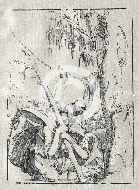 St. Christopher Crossing the Water with Christ on his Shoulders, 1513. Creator: Albrecht Altdorfer (German, c. 1480-1538).