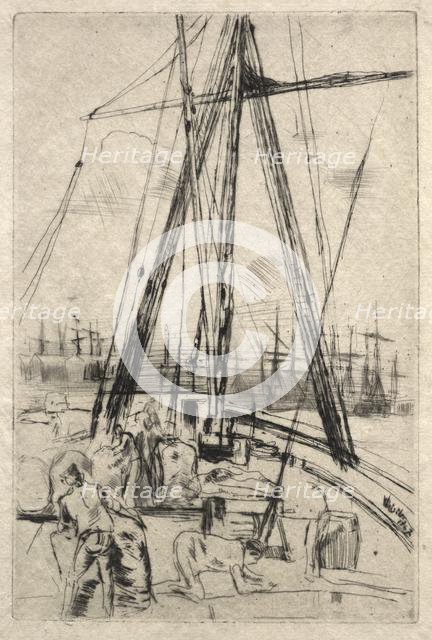 Shipping at Liverpool, 1867. Creator: James McNeill Whistler (American, 1834-1903).