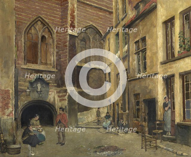 The Old Antwerp Butcher Hall, 1882. Creator: Pieter Verhaert.