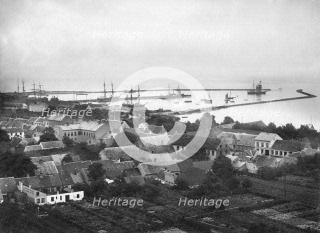 View of the town of Trelleborg, Sweden, c1900. Artist: Unknown