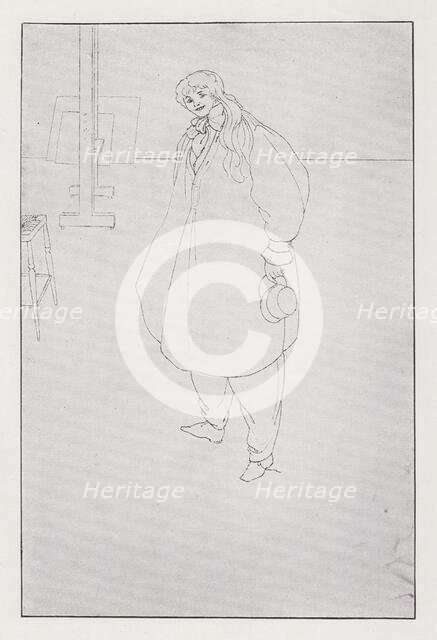 Miss Letty Lind, 1895. Creator: Aubrey Beardsley.