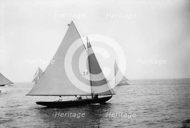 Herreshoff fin keel, El Chico, 1892 June 14. Creator: John S Johnston.