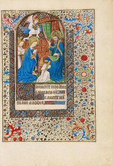 The Coronation of the Virgin; Book of Hours, about 1440-1450. Creator: Workshop of the Bedford Master.