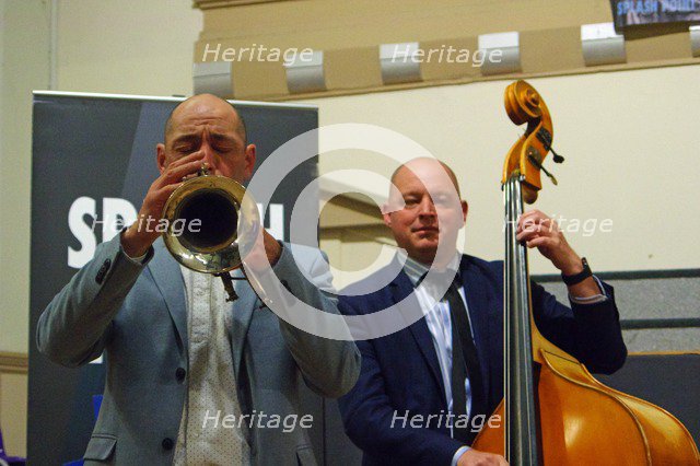 Chris Coull and Dan Sheppard, Eastbourne Jazz Festival, Leaf Hall, East Sussex, 30 Sep 2018.  Creator: Brian O'Connor.