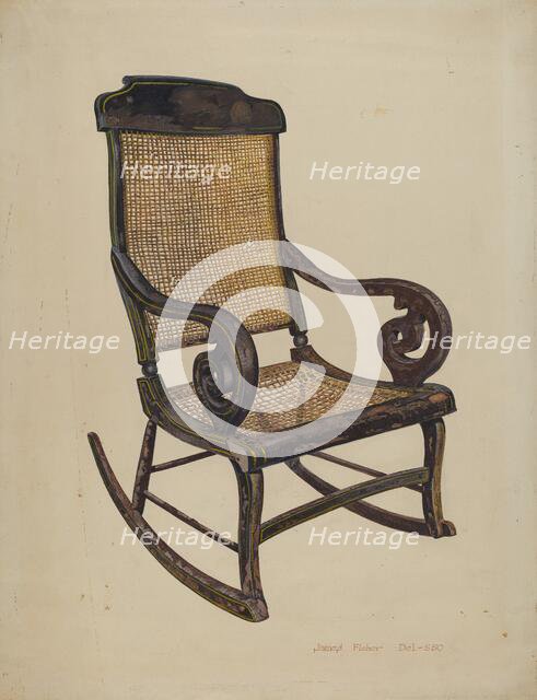Rocking Chair, c. 1942. Creator: James Fisher.
