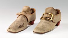 Shoes, British, 1740-79. Creator: Unknown.
